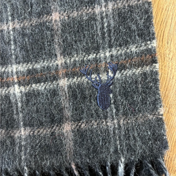 Viyella Wool Cashmere Blend Plaid Scarf Preppy Academia Old Money Career - Picture 4 of 5
